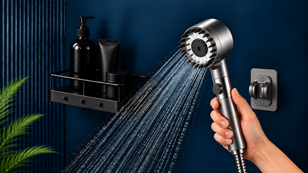 Lumo™ Filtered Shower Head | High-Pressure | 4 Adjustable Spray Modes | Water-Saving