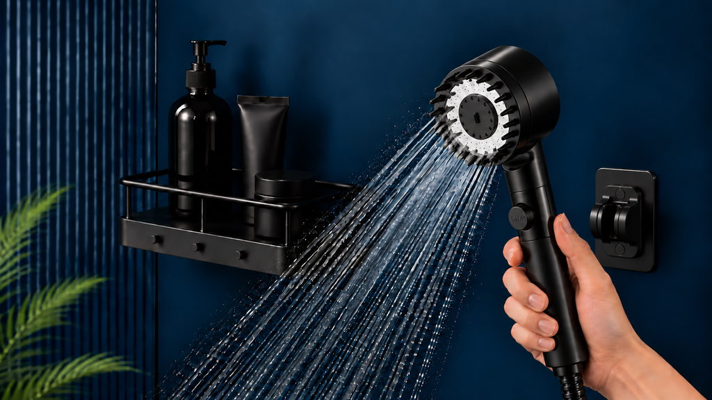 Lumo™ Filtered Shower Head | High-Pressure | 4 Adjustable Spray Modes | Water-Saving